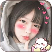 Blush: red cheeks, shy face, k